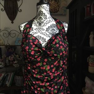 Pin-up style cherries swimsuit